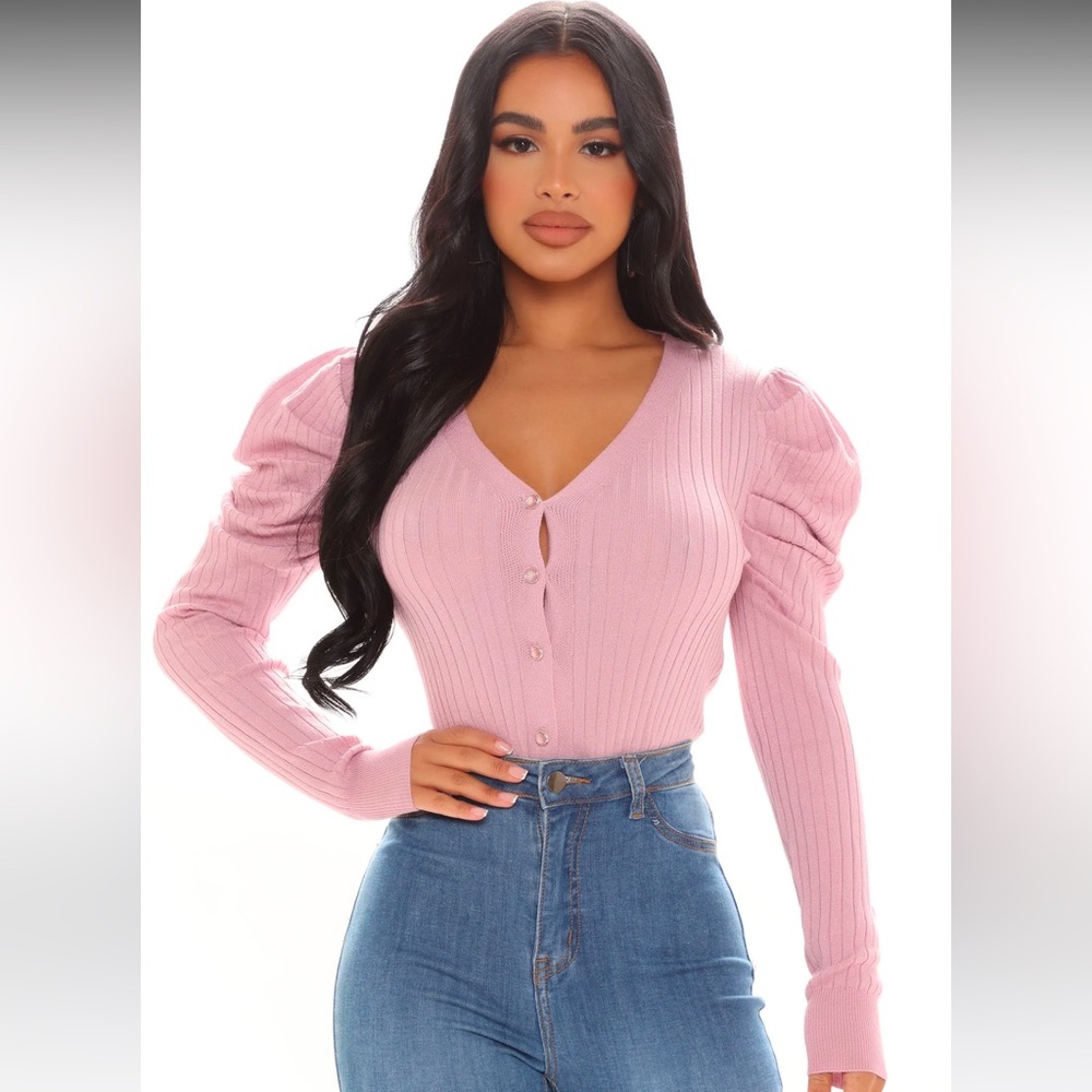 NEW Fashion Nova Pink Cardigan